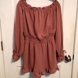 Free The Roses Off The Shoulder Romper